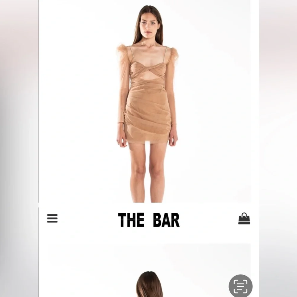 The Bar jean dress in champagne sold out online - Picture 1 of 4